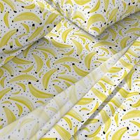 Cool polka dots banana fruit summer design for kids yellow