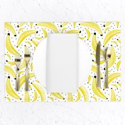 Cool polka dots banana fruit summer design for kids yellow