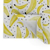 Cool polka dots banana fruit summer design for kids yellow