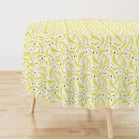 Cool polka dots banana fruit summer design for kids yellow