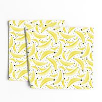 Cool polka dots banana fruit summer design for kids yellow