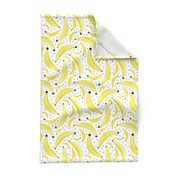 Cool polka dots banana fruit summer design for kids yellow