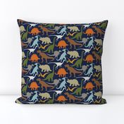 Little Dinosaur Friends - Colorful indigo