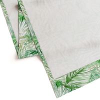 tropical watercolor palm leaves