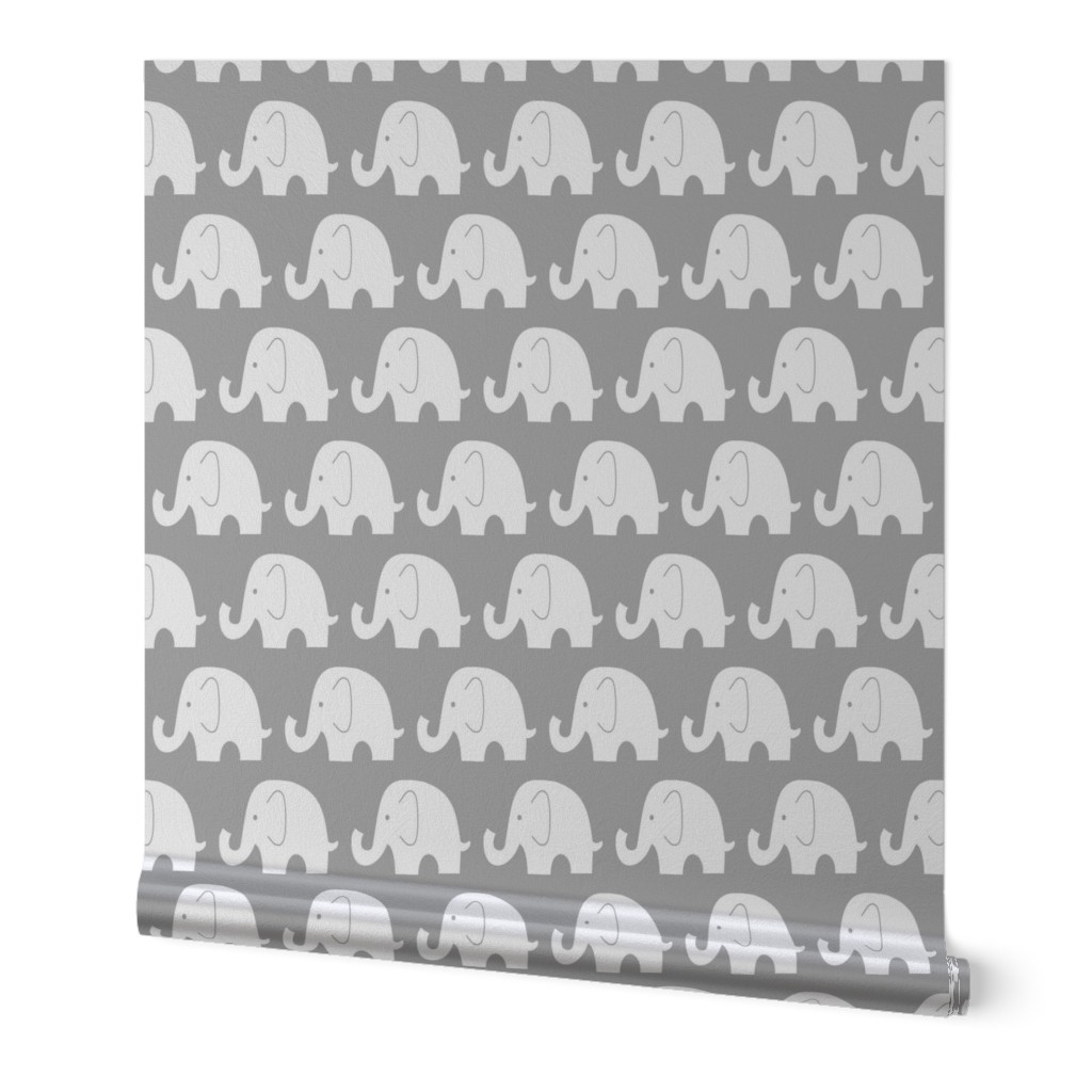Jumbo Elephant on Grey