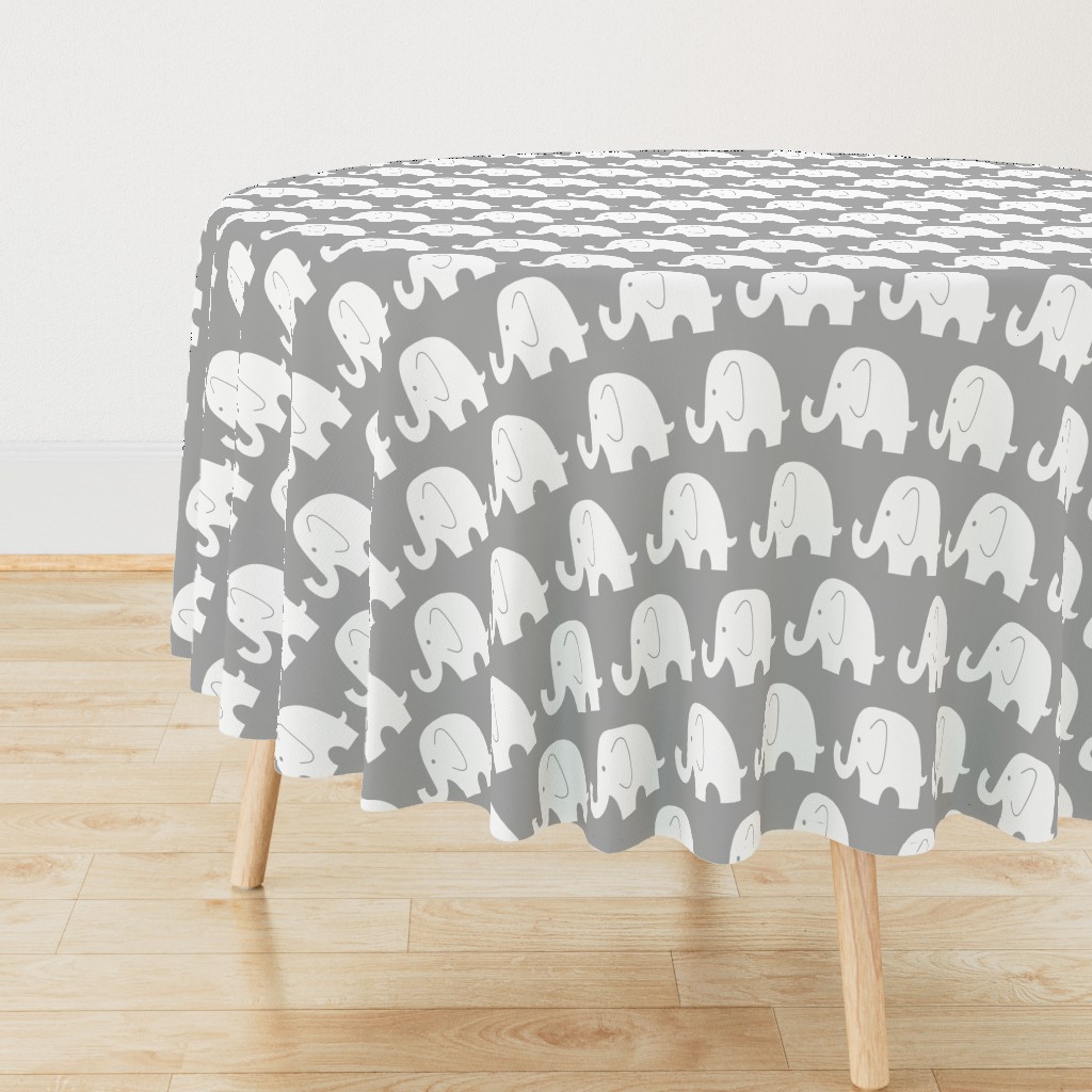 Jumbo Elephant on Grey