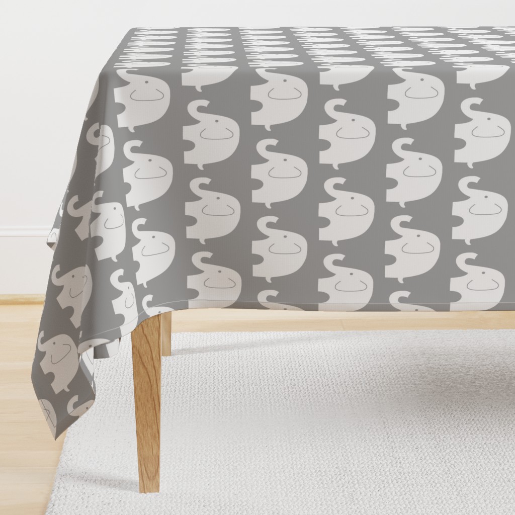 Jumbo Elephant on Grey