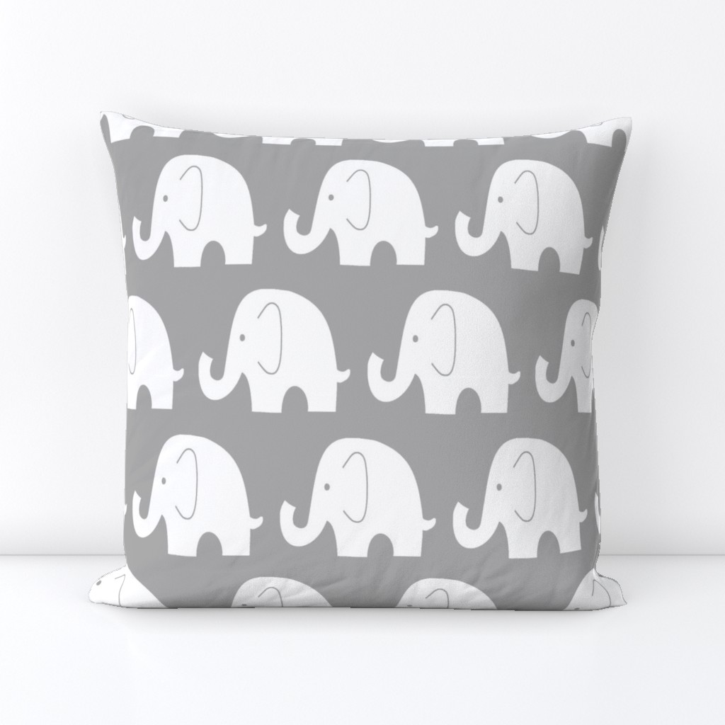 Jumbo Elephant on Grey