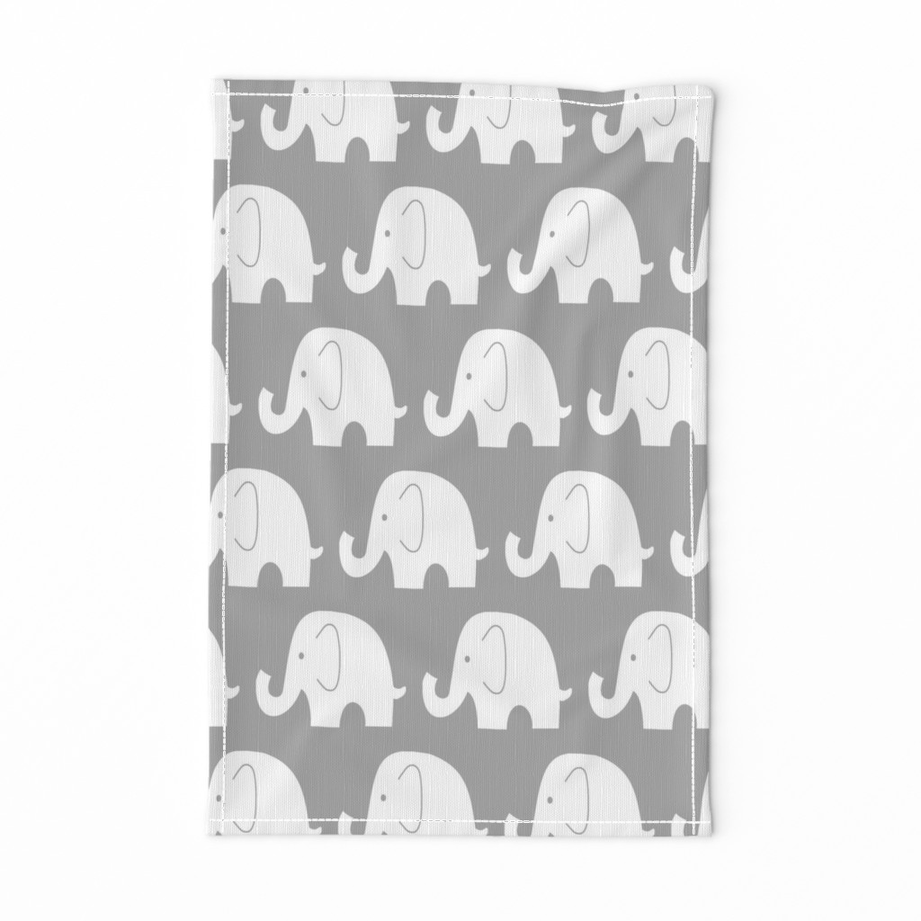 Jumbo Elephant on Grey