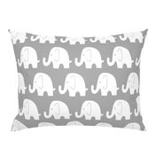 Jumbo Elephant on Grey