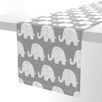 Jumbo Elephant on Grey