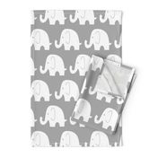 Jumbo Elephant on Grey