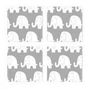 Jumbo Elephant on Grey