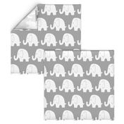 Jumbo Elephant on Grey