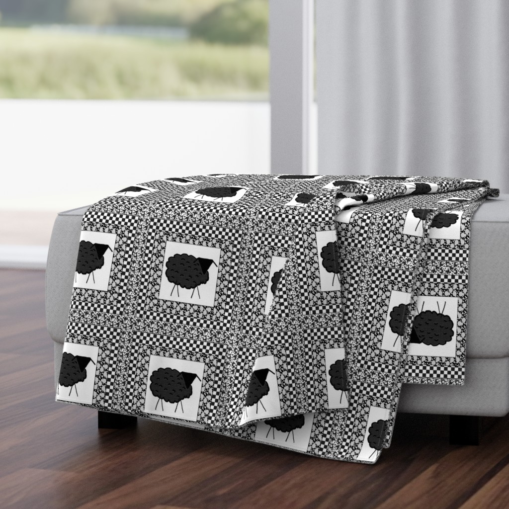 Black Sheep Quilt Block (8"x 8")