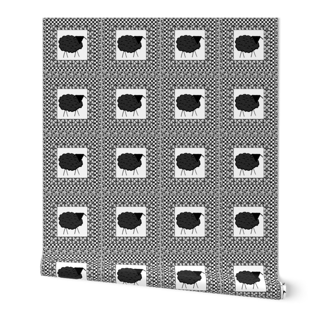 Black Sheep Quilt Block (8"x 8")