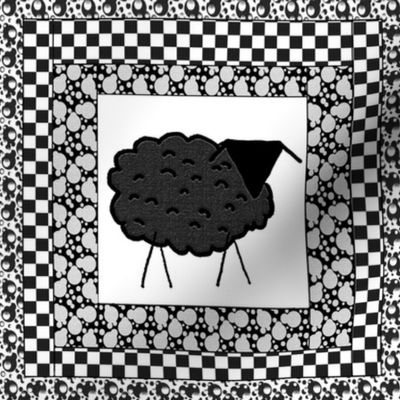 Black Sheep Quilt Block (8"x 8")