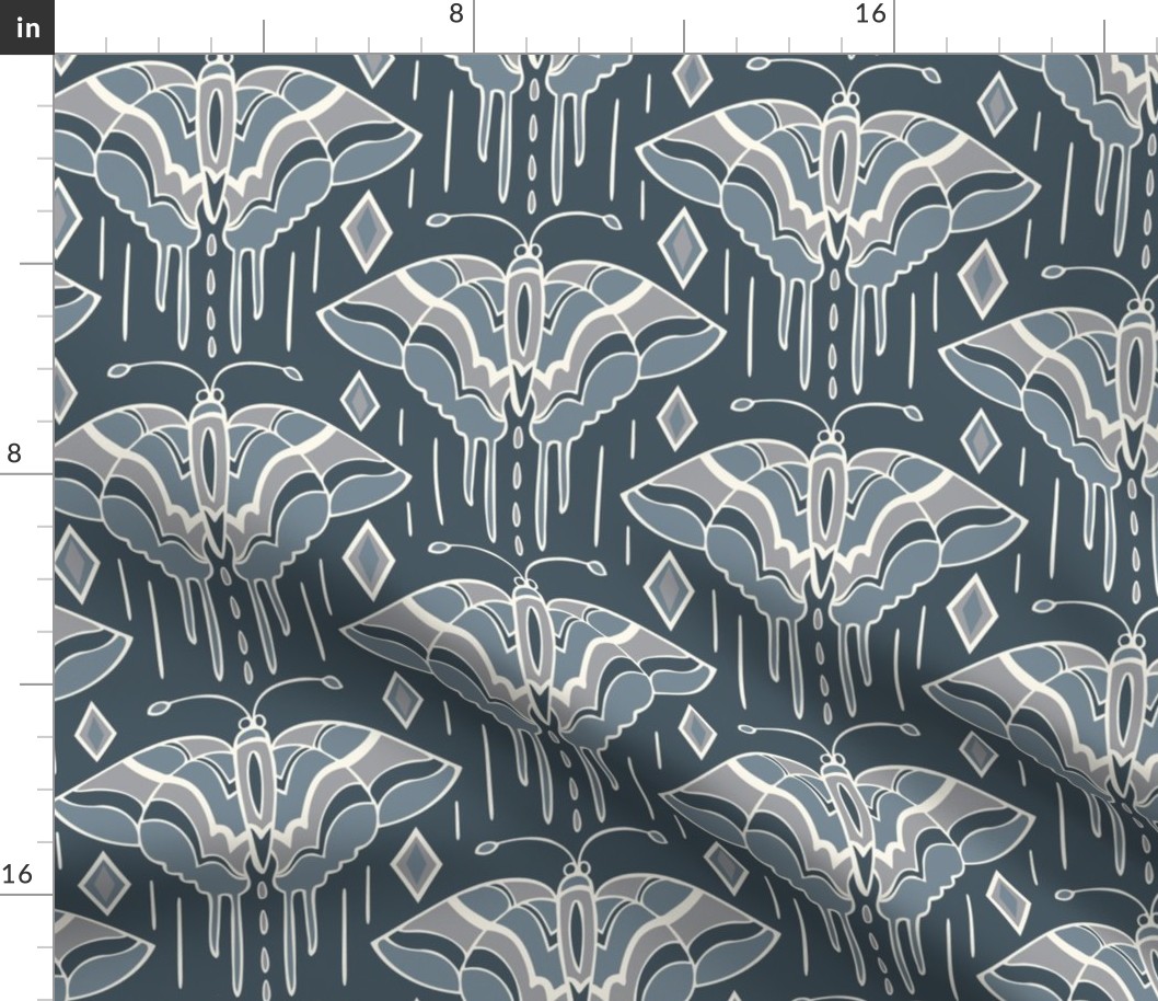 La maison des papillons - Butterflies Custom Blue & Grey 3