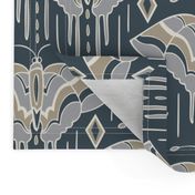 La maison des papillons - Butterflies Custom Blue Grey & Tan 1 