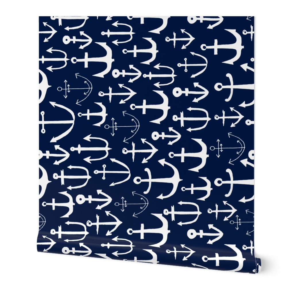 anchors // blue navy railroad nautical summer 