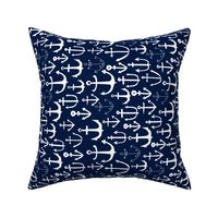 anchors // blue navy railroad nautical summer 