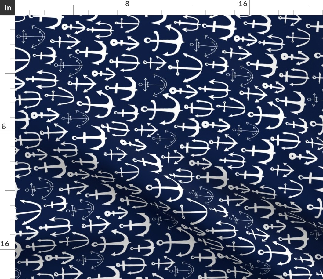 anchors // blue navy railroad nautical summer 