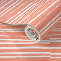 painted stripes coral blush girls stripe coordinate