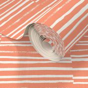 painted stripes coral blush girls stripe coordinate