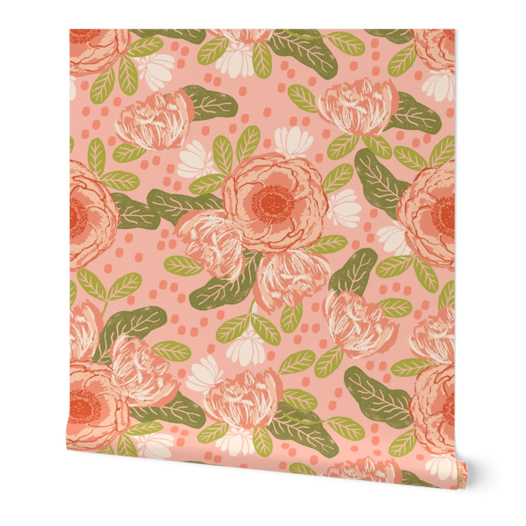 blush flowers coral pink girls sweet florals flowers blossom blooms 