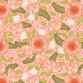 blush flowers coral pink girls sweet florals flowers blossom blooms 