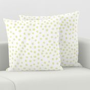 painted dots lemon yellow tender yellow pale yellow pastel cute baby nursery