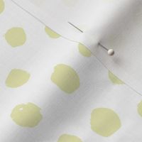 painted dots lemon yellow tender yellow pale yellow pastel cute baby nursery