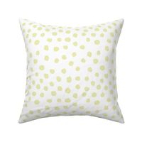 painted dots lemon yellow tender yellow pale yellow pastel cute baby nursery