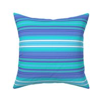 Blue Aqua Purple Horizontal Stripe