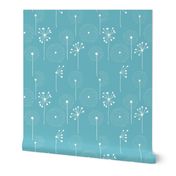 Scandinavian dandelion flower blossom garden summer fall blue