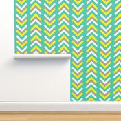 boomerang aqua yellow grey