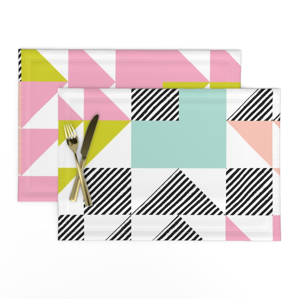 puzzle wholecloth // neon brights