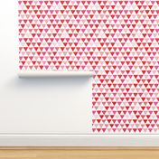 Geometric tribal aztec triangle red pink modern patterns