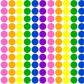 Pink Rainbow Dots