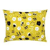 Hot summer flowers sweet mustard yellow white blossom for girls