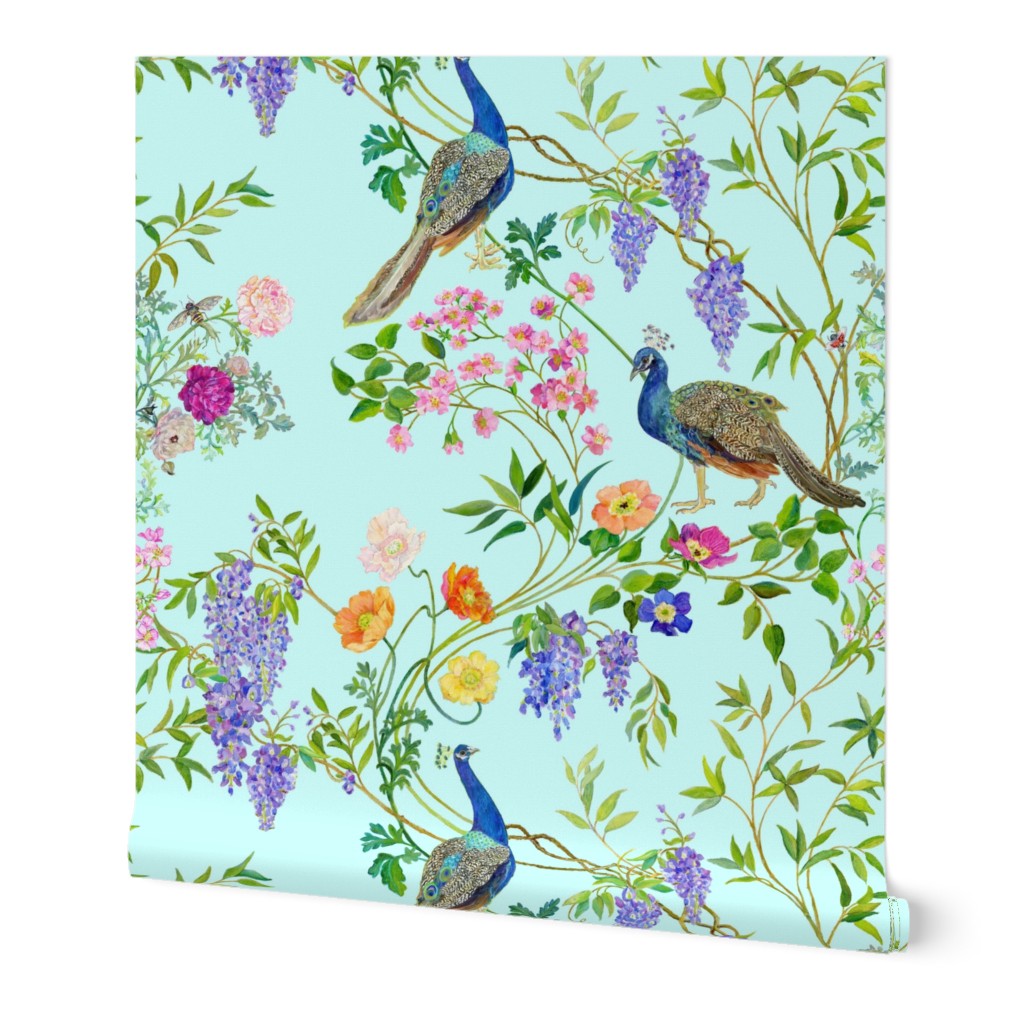 Peacock Chinoiserie  WALLPAPER