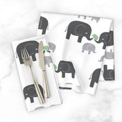 Elephants (in gray/sage)