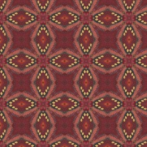 Firebird Red Diamond Custom Fabric