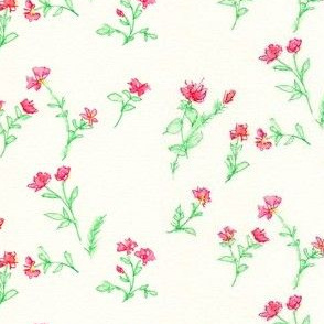 Little Country Flowers, Ditsy Pattern