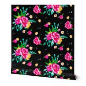 Vintage Rose Garden - Black