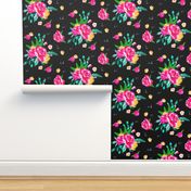 Vintage Rose Garden - Black