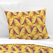 Birds of Paradise on Yellow