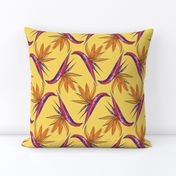 Birds of Paradise on Yellow