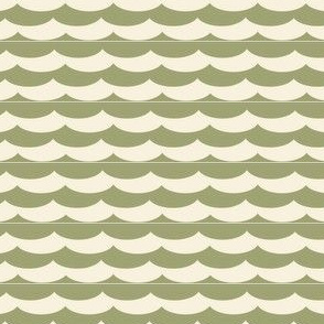 Waves in Olive and Khaki