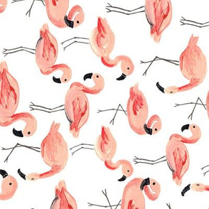 Flamingo Party (Large/Rotated)